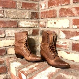 Vintage Guess cowboy lace up boots